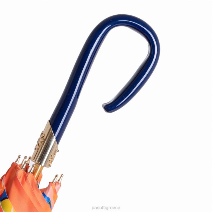 ομπρέλα | PASOTTI 189 va936-1 f38 - πορτοκαλί ομπρέλα με λουλούδια 2N6B8333 γυναίκες